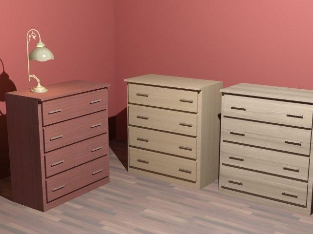 commode 3D Model .c4d .max .obj .3ds .fbx .stl .blend 