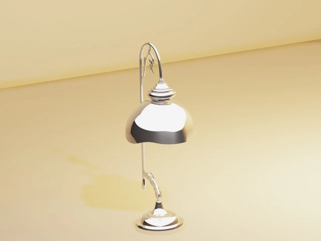 chrome lamp 3D Model .c4d .max .obj .3ds .fbx .stl .blend 