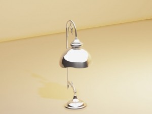 chrome lamp Modelo 3D