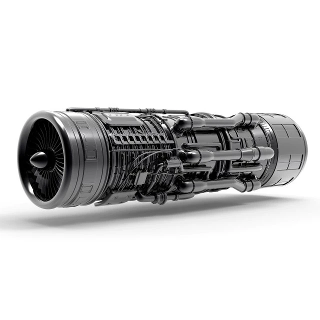 aircraft engine 3D Model .c4d .max .obj .3ds .fbx .stl .blend 