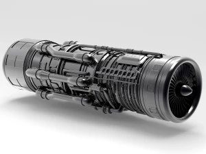 aircraft engine 3D Model