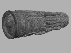 aircraft engine 3D Model
