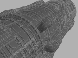 aircraft engine 3D Model