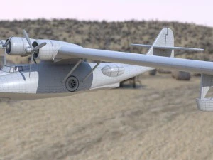 consolidated pby catalina flying boat 3D Model