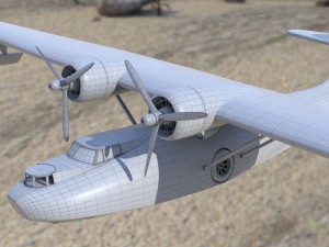 consolidated pby catalina flying boat Modelo 3D
