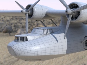 consolidated pby catalina flying boat Modelo 3D