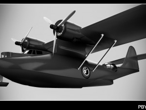 consolidated pby catalina flying boat Modelo 3D