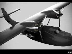 consolidated pby catalina flying boat 3D Model