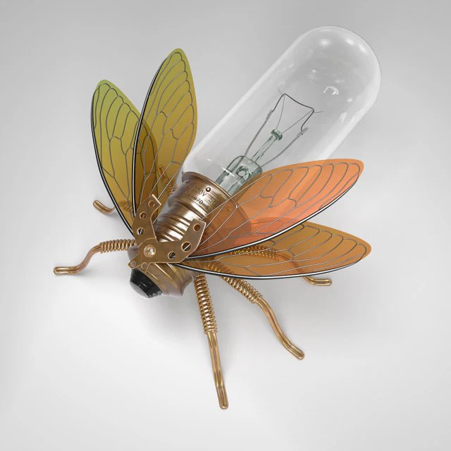 Steampunk-Fliege 3D Modell .c4d .max .obj .3ds .fbx .stl .blend