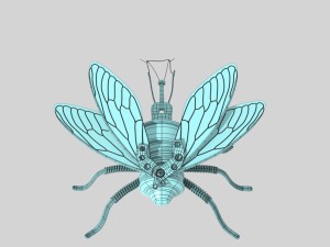steampunk fly Modelo 3D
