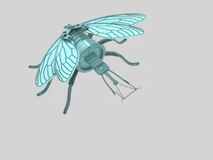 Steampunk-Fliege 3D Modell