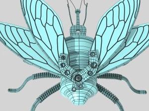 Steampunk-Fliege 3D Modell