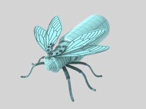 steampunk fly Modelo 3D