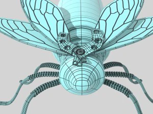 Steampunk-Fliege 3D Modell