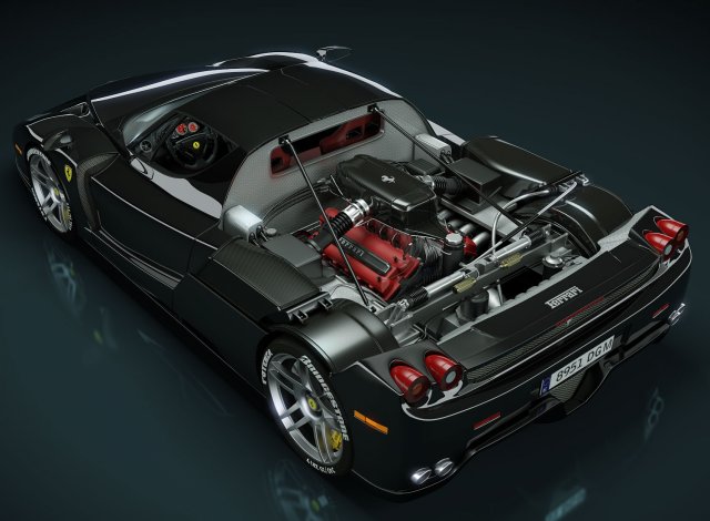 ferrari enzo 3D Model .c4d .max .obj .3ds .fbx .stl .blend 