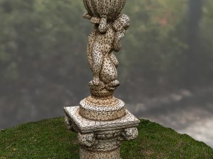 water fountain statue 3D Model