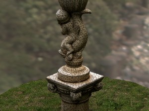 water fountain statue 3D Model