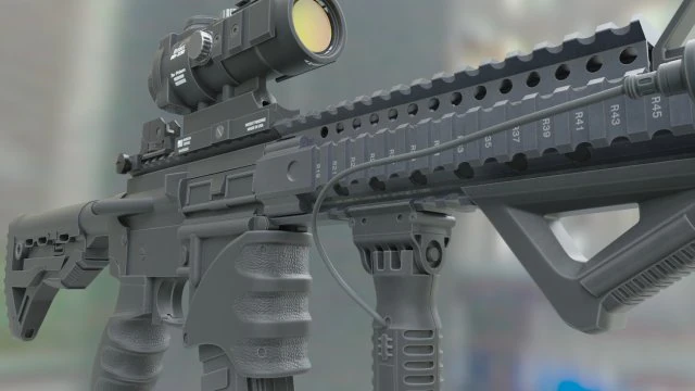 ar15 3D Modell .c4d .max .obj .3ds .fbx .stl .blend