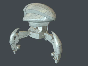 Droide Low Poly 3D Modell