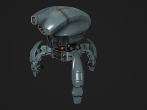 droid low poly 3D Model