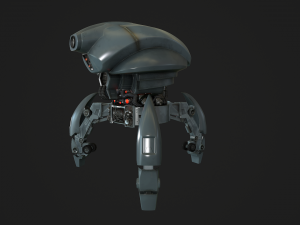droid low poly 3D Model