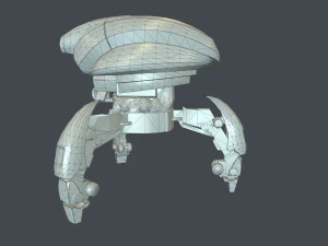Droide Low Poly 3D Modell