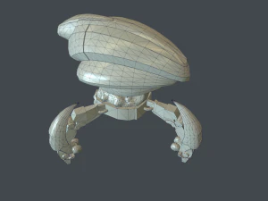 Droide Low Poly 3D Modell