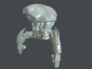 droid low poly 3D Model