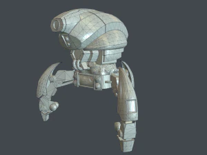 Droide Low Poly 3D Modell