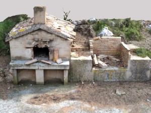 brick barbecue ruins photoscan 3D Model