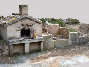 brick barbecue ruins photoscan 3D Model
