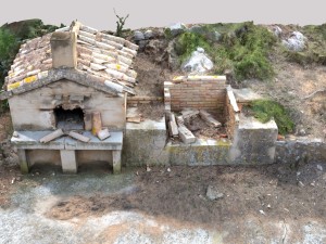 brick barbecue ruins photoscan 3D Model