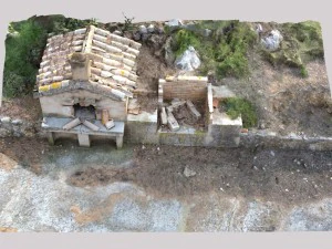 brick barbecue ruins photoscan 3D Model