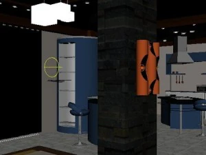 interior full house  5 rooms 3D Model
