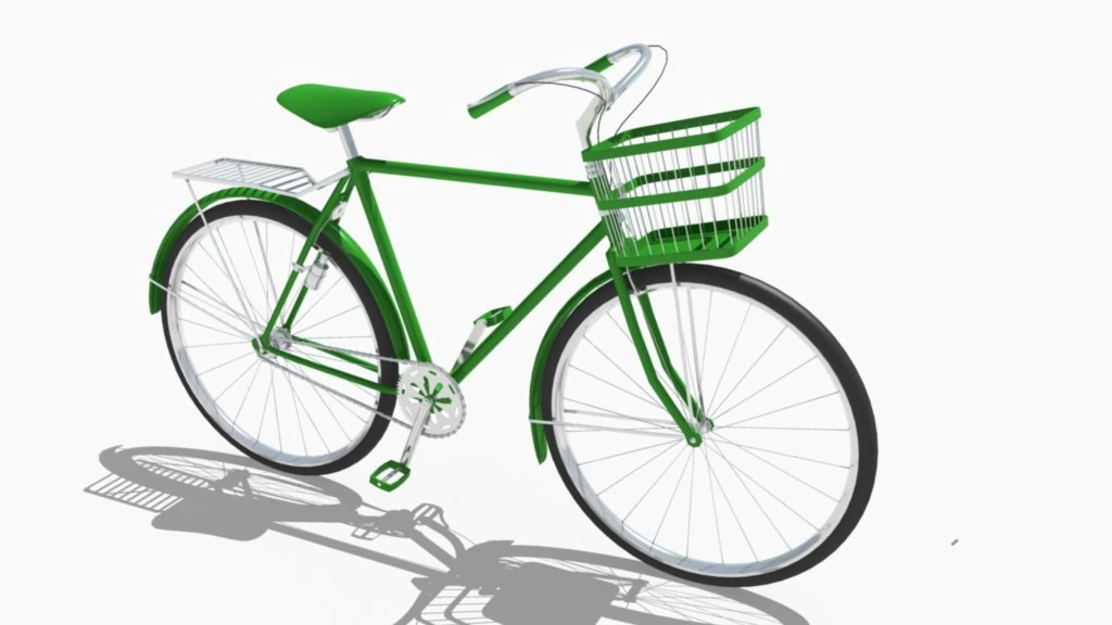 Fahrrad 3D Modell .c4d .max .obj .3ds .fbx .stl .blend 