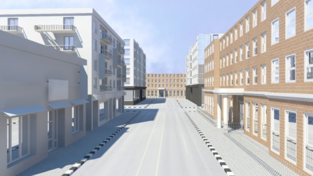 street 3D Model .c4d .max .obj .3ds .fbx .stl .blend 