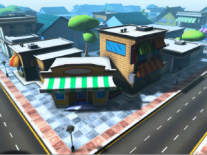 cartoon city 3D Model