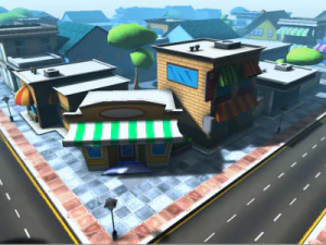 cartoon city 3D Model