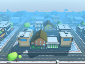 cartoon city 3D Model