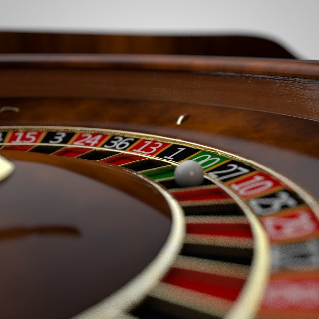 roulette 3D Модель .c4d .max .obj .3ds .fbx .stl .blend 