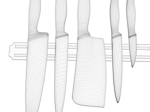 knife set 3D 모델