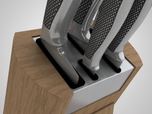knife set 3D 모델