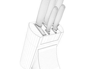 knife set 3D 모델