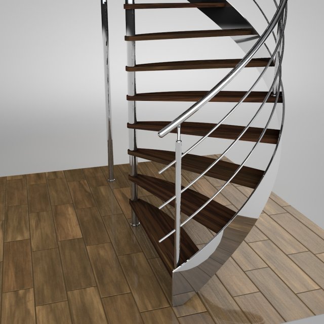 spiral staircase Modelo 3D .c4d .max .obj .3ds .fbx .stl .blend 