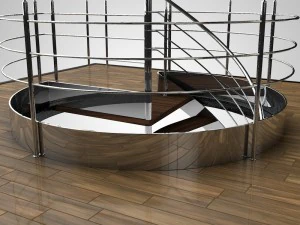 escalier en colima&ccedil;on Modèle 3D