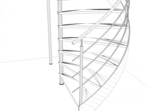 escalier en colima&ccedil;on Modèle 3D