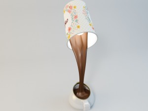 table lamp vray Model 3D