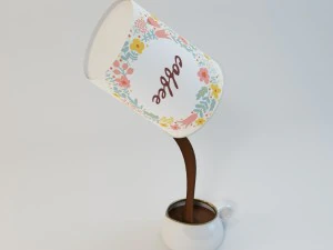 table lamp vray 3D Model