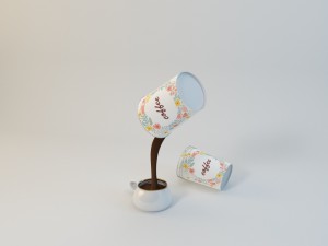 table lamp vray Model 3D