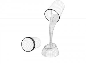 table lamp vray Model 3D
